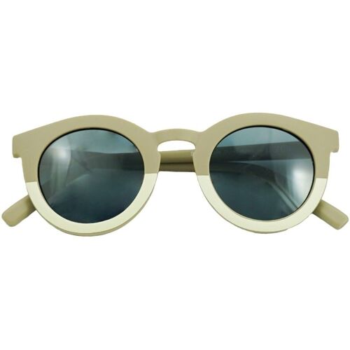 Classic Sunglasses | Adult - Stone + Buff | Recycled Plastic | Polarized