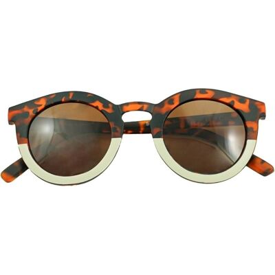 Klassische Sonnenbrille | Erwachsener – Schildkröte + Buff | Recycelter Kunststoff | Polarisiert