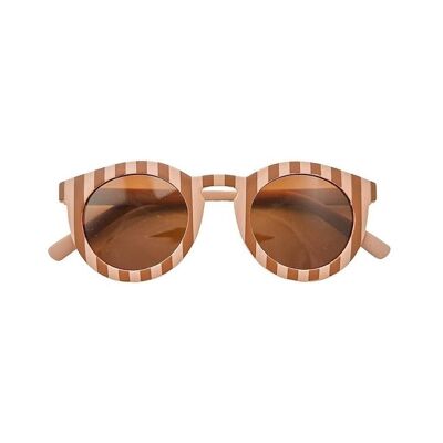 Classic: Lentes de Sol Flexibles y Polarizados-Baby - Stripes Sunset + Tierra