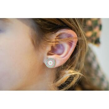 Boucles d'oreilles en émail-Kids lot de 2 paires - Fleur 3