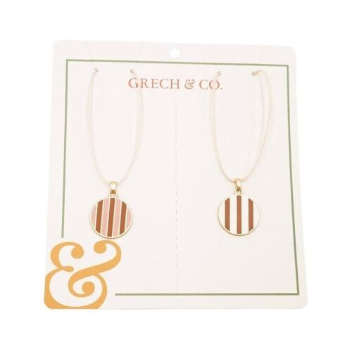 Enamel Necklace 2 pieces - Stripes