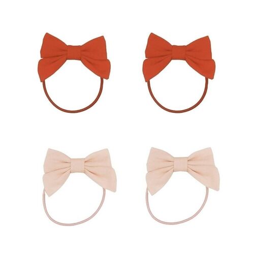 Fable Bow | Ponies - Blush Bloom + Cajun Blossom | Set of 4