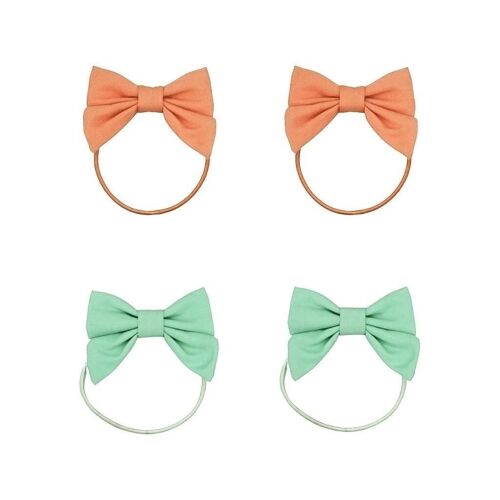 Fable Bow | Ponies - Jade + Melon | Set of 4
