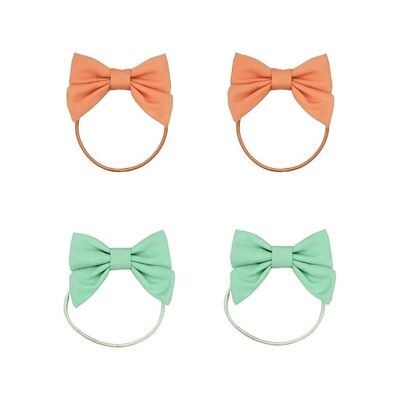 Fable Bow | Ponies - Jade + Melon | Set of 4