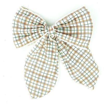 Fable Bow-Large Size - Plaid Pattern