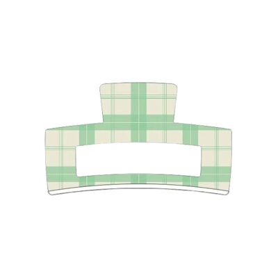 Grand Claw | Hair Clip - Fern Plaid