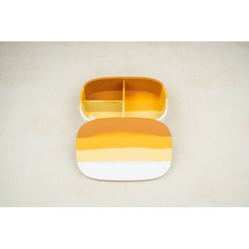 Grande boîte à lunch en silicone | Collection Color Splash - Sienna Ombre 4