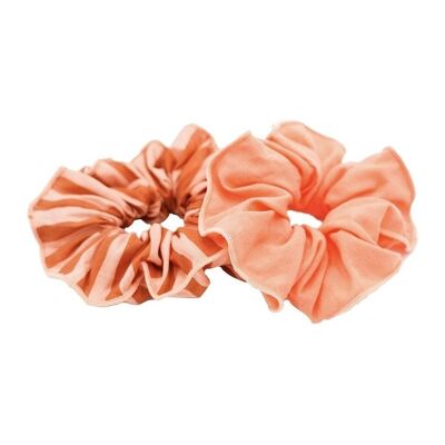 Scrunchie per capelli Set di 2 - Stripes Sunset + Tierra