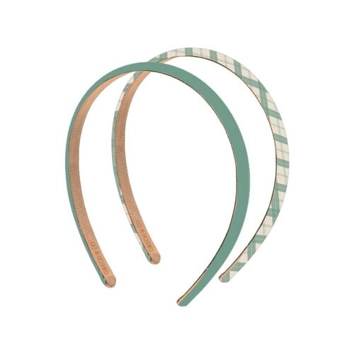 Headband | set of 2 - Fern Plaid