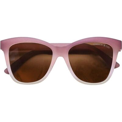 Iconic Wayfarer Ombre | Polarized Sunglasses | Teen to Adult - Mauve Rose Ombre