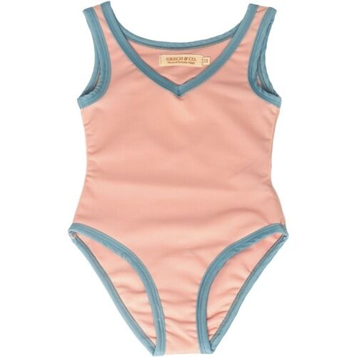 Open Heart One Piece | UPF 50+ Swimsuit Recycled - Blush Bloom