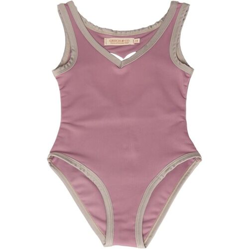 Open Heart One Piece | UPF 50+ Swimsuit Recycled - Mauve Rose