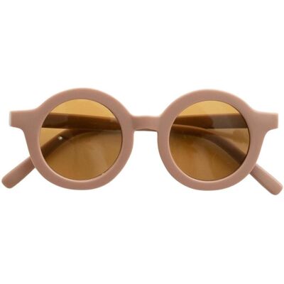Originali occhiali da sole rotondi sostenibili - Burlwood