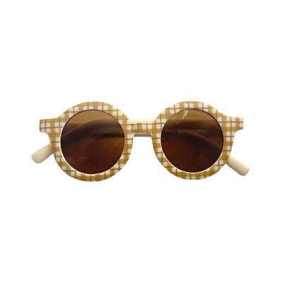 Original Round | Bendable & Polarized Sunglasses - Buckwheat Plaid