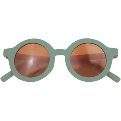 Original rund | Biegbare und polarisierte Sonnenbrille – Farn