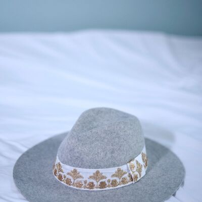 Sombrero de fieltro gris CN Victor