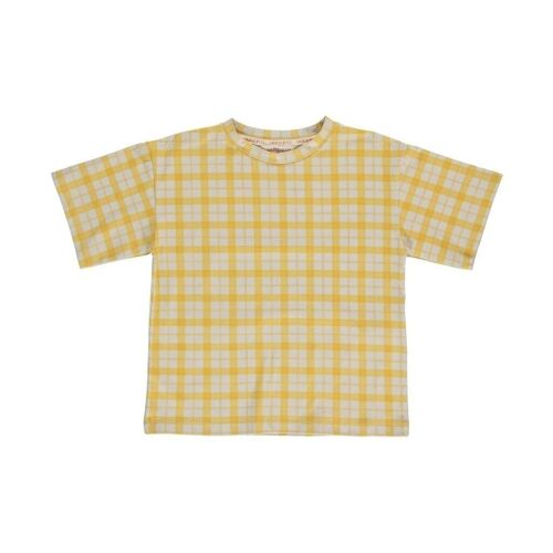 Oversized T-Shirt | GOTS Jersey - Buckwheat Plaid