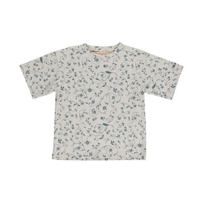 Camiseta extragrande | Camiseta GOTS - Floral escandinavo