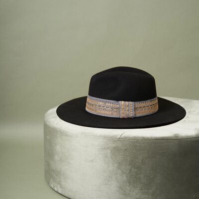 SOMBRERO DE FIELTRO NEGRO VICTOR