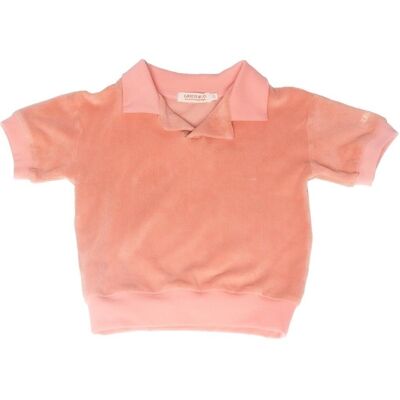 Retro Collared Shirt | GOTS - Coral Rouge
