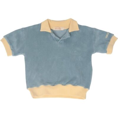Retro Collared Shirt | GOTS - Sky Blue