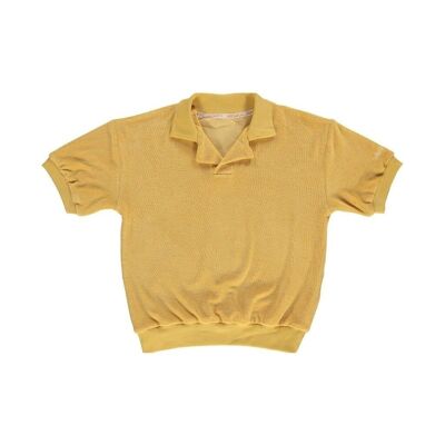Retro Collared Shirt | GOTS Terry - Buckwheat