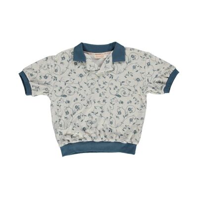 Retro Collared Shirt | GOTS Terry - Scandi Floral