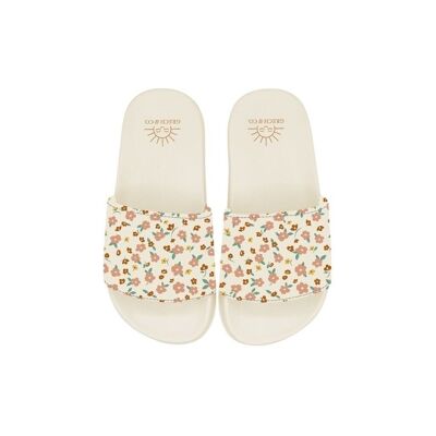 Slide Sandal | Patterns - Sunset Meadow