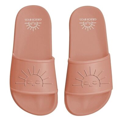 Sandale à glissière | Soleil solide - Coucher de soleil