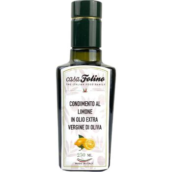 Condimento a base di Olio Extra Vergine di Oliva aromatizzato al Limone 0,25 lt