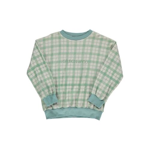 Signature Sweater | GOTS Terry - Fern Plaid