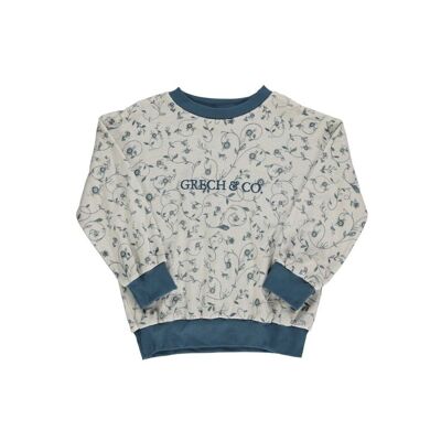 Signature-Pullover | GOTS-Terry – Scandi-Blumenmuster