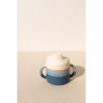 Gobelet en silicone | Collection Color Splash - Désert Teal Ombre 1