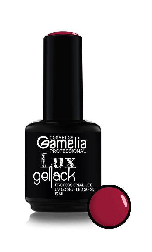 Amelia esmatle de uñas gel Lux Gellack 15 ml hot pink