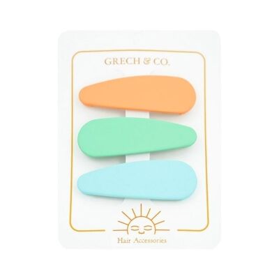 Clips Snap - Melon + Jade + Aqua | Lot de 3