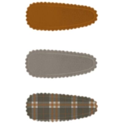 Snap Clips Combi lot de 3 - Storm Plaid