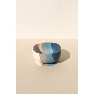 Suction Silicone Bowl | Color Splash Collection - Desert Teal Ombre
