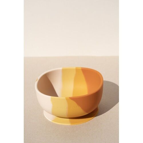 Suction Silicone Bowl | Color Splash Collection - Sienna Ombre