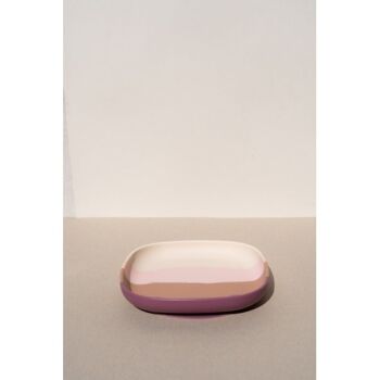 Plaque d'aspiration en silicone | Collection Color Splash - Mauve Rose Ombre 1