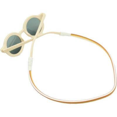 Sonnenbrillenband – Muschel + Gold + Rost