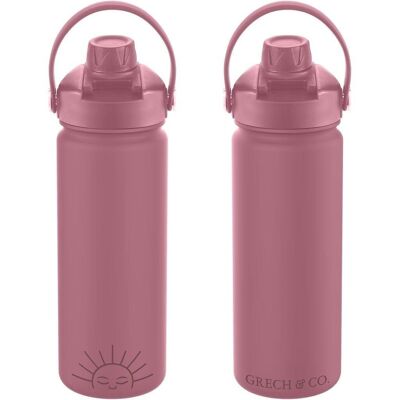 Bouteille d'eau isotherme Twist + Go | 18oz - Rose mauve