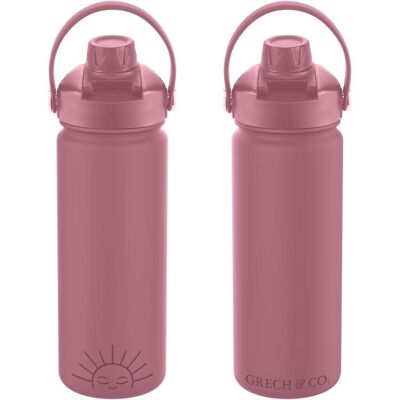 Twist + Go Thermo Water Bottle | 18oz - Mauve Rose