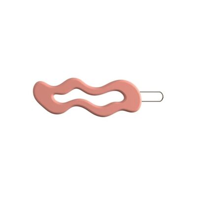 Wave | Hair Clip - Coral Rouge