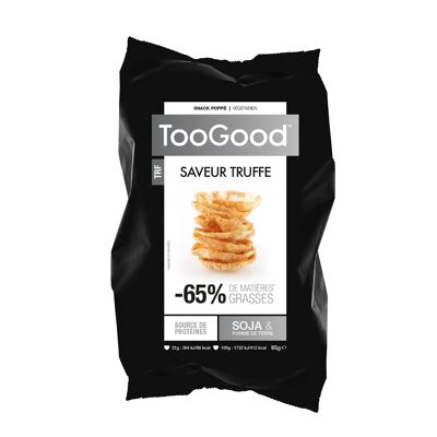 TOOGOOD - 85 gr bag of Popped Soy and Potato Snacks - Truffle Flavor - For a light and tasty Aperitif