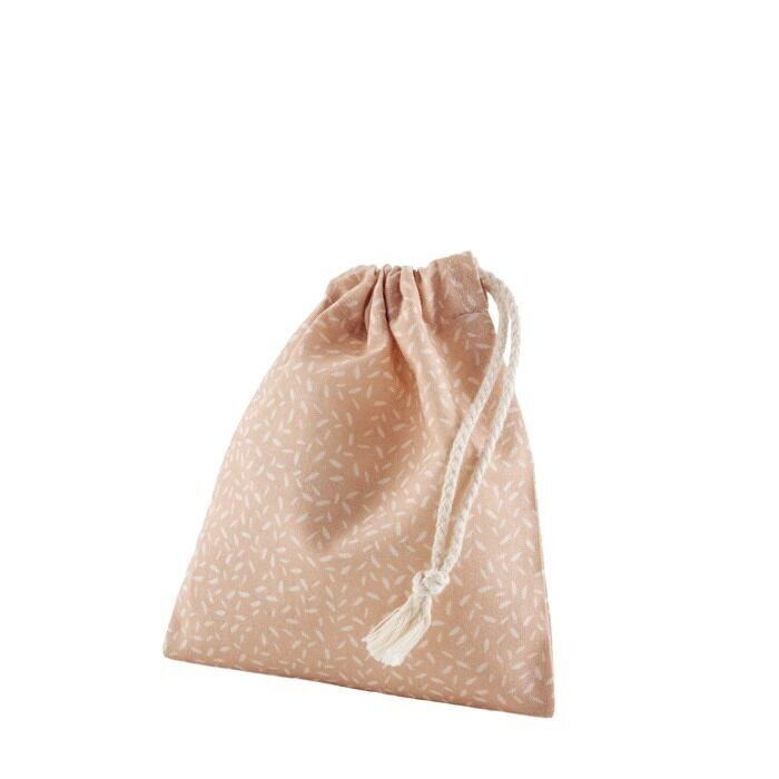 Custodia in cotone biologico Foliage Modello piccolo Made in France 12x15 cm