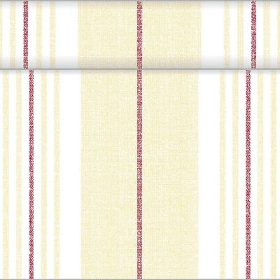 Table runner York in bordeaux-beige made of Linclass® Airlaid 40 cm x 24 m, 1 piece