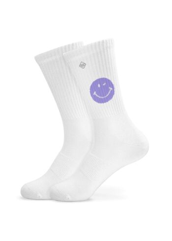 Purple Smile - chaussettes de tennis 1