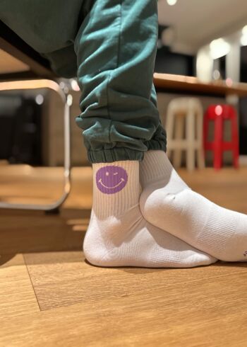 Purple Smile - chaussettes de tennis 2