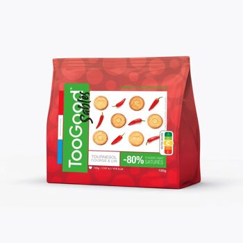 TOOGOOD Sablés - Sachet de 100g - Saveur Piment d'Espelette - Pour un Apéro léger et Savoureux. 1