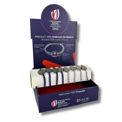 Wristband display with 24 wristbands - Rugby World Cup France 2023